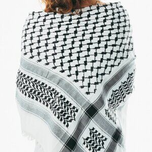 Shahadah Houndstooth scarf Keffiyeh Arafat Hatta cotton wide palestine Shemagh